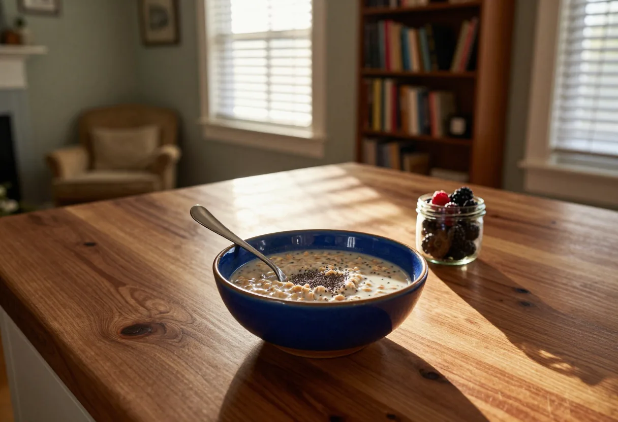 Overnight Oatmeal with Chia Seeds