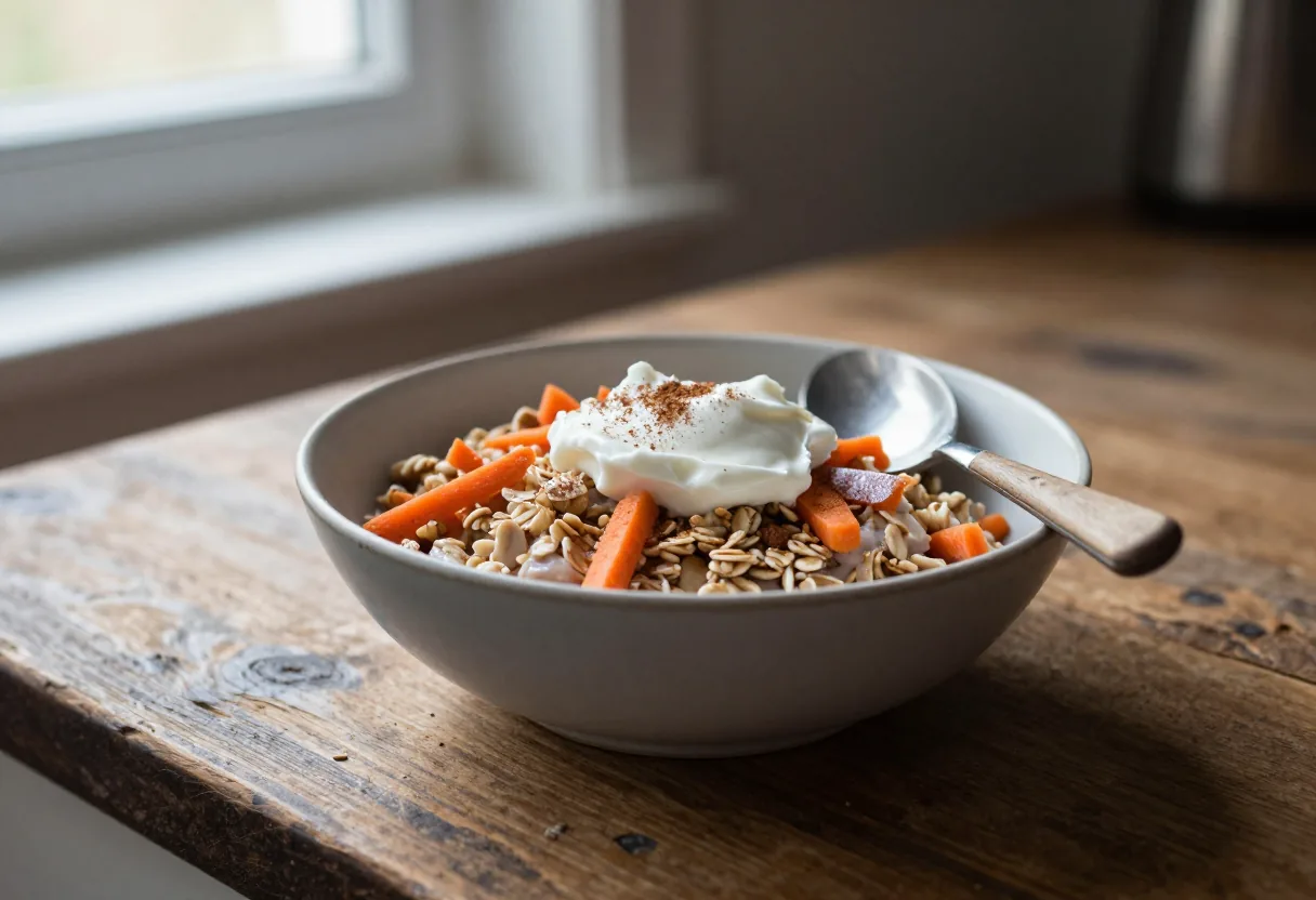Overnight Oats Carrot Cake