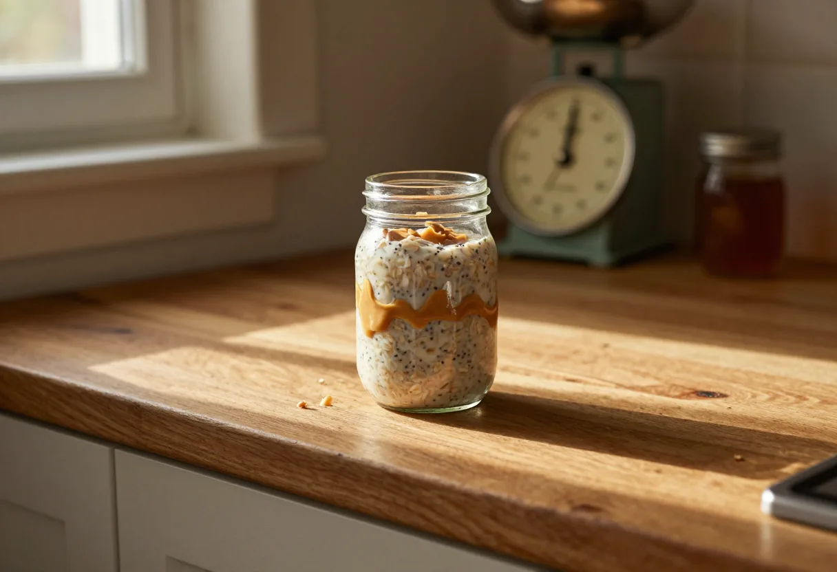 Overnight Oats with Peanut Butter
